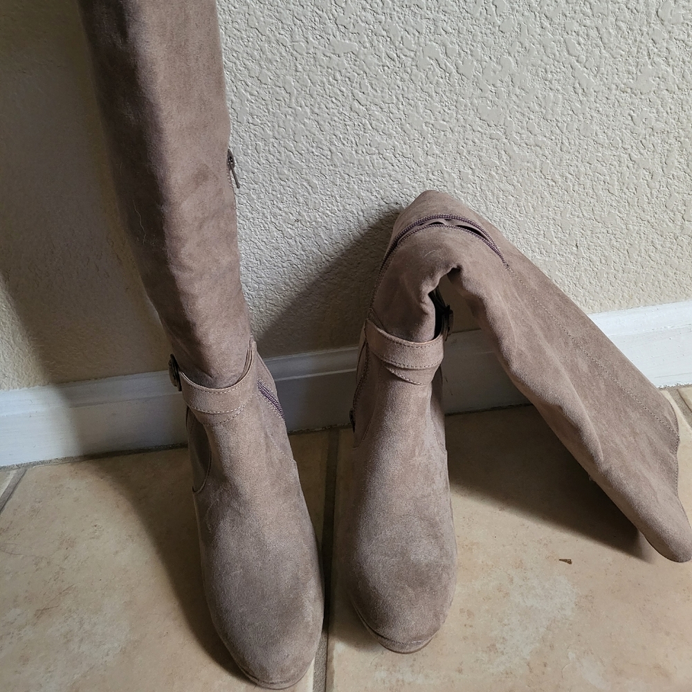 Knee High Wedge Boots